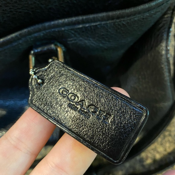 Coach Purse F35185 Black Leather - Picture 3 of 7